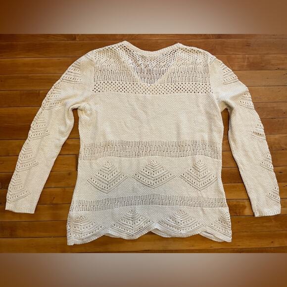 Soft Surroundings Bay Of Biscay Crochet Sweater - Picture 7 of 7